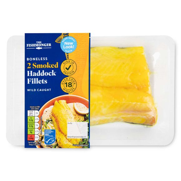 The Fishmonger Boneless Smoked Haddock Fillets 230g/2 Pack