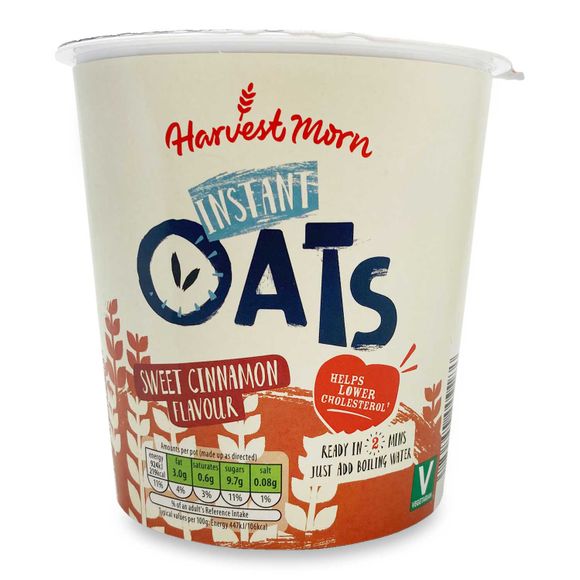 Harvest Morn Instant Oats Sweet Cinnamon Flavour 57g