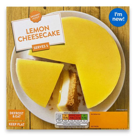 Dessert Menu Lemon Cheesecake 400g