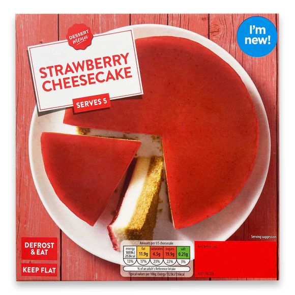 Dessert Menu Strawberry Cheesecake 400g