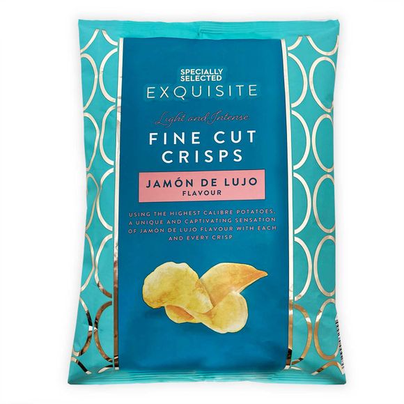 Specially Selected Exquisite Jamon De Lujo Flavour Fine Cut Crisps 150g