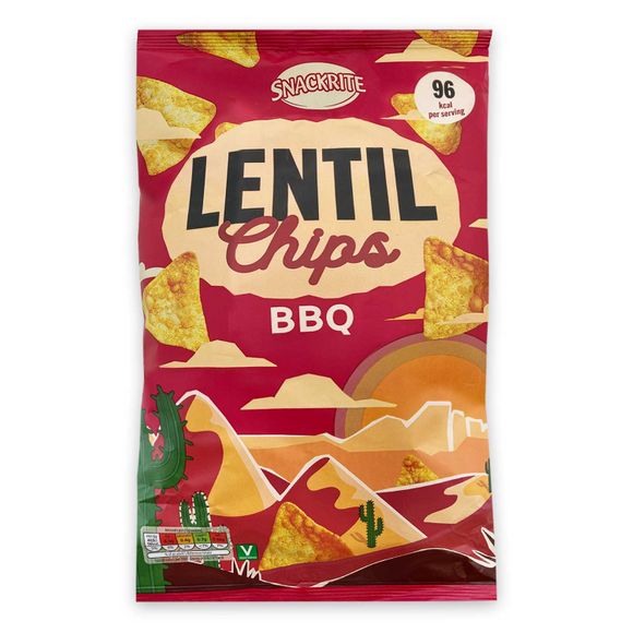 Snackrite BBQ Lentil Chips 85g