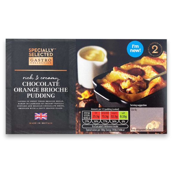 Specially Selected Gastro Chocolate Orange Brioche Pudding 250g