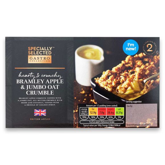 Specially Selected Gastro Bramley Apple & Jumbo Oat Crumble 250g