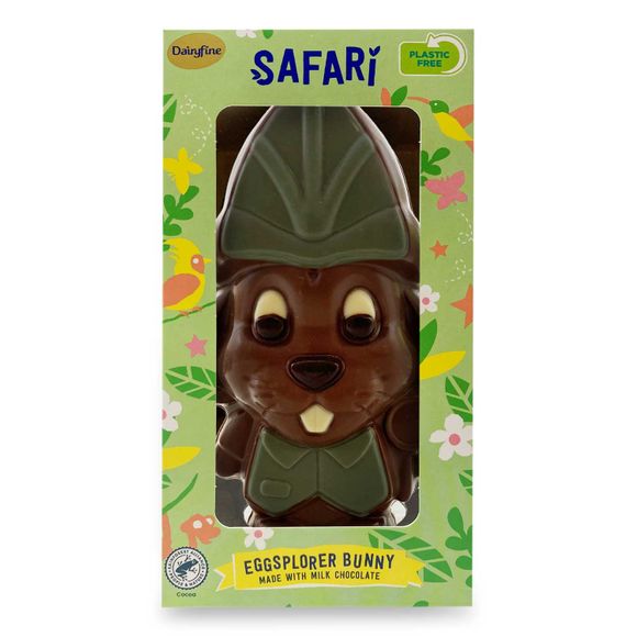 Dairyfine Safari Eggsplorer Milk Chocolate Bunny 170g