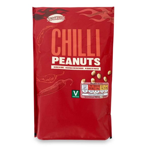 Snackrite Roasted Chilli Peanuts 200g