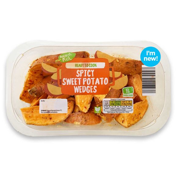 Nature's Pick Spicy Sweet Potato Wedges 400g