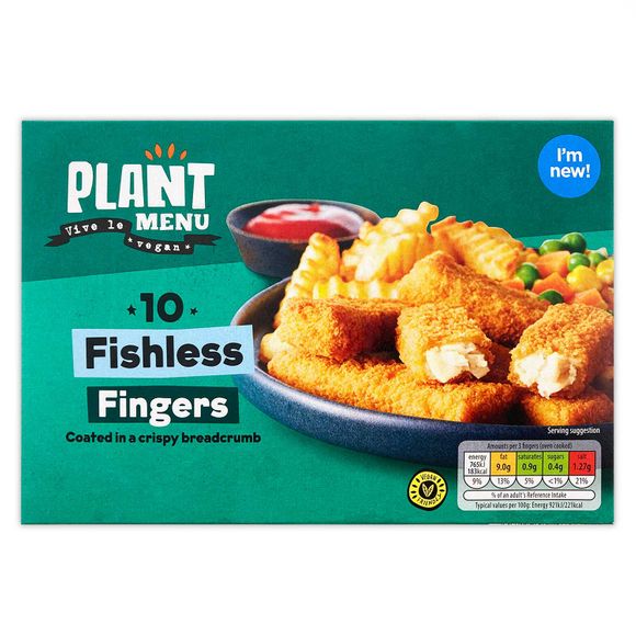 Plant Menu Fishless Fingers 300g/10 Pack