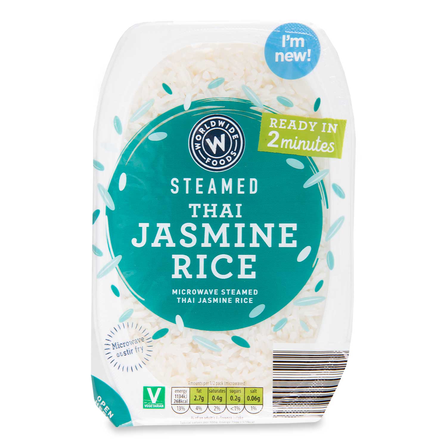 Worldwide Foods Steamed Thai Jasmine Rice 300g