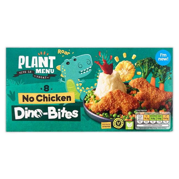 Plant Menu No Chicken Dino-bites 240g/8 Pack