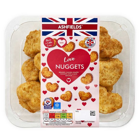 Ashfields Chicken Love Nuggets 350g