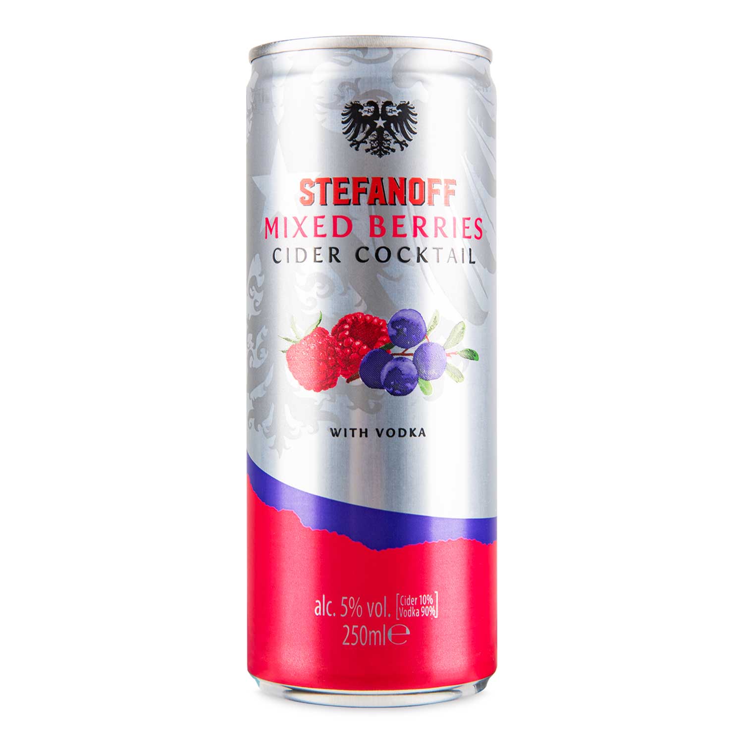 Stefanoff Mixed Berries Cider Cocktail 250ml