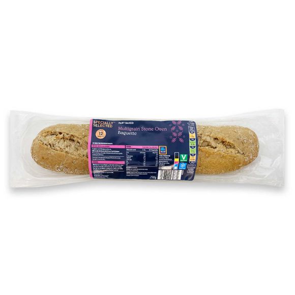 Specially Selected Part Baked Multigrain Stone Oven Baguette 250g