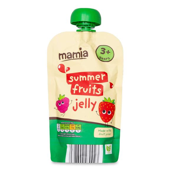 Mamia Summer Fruits Jelly Pouches 4x100g