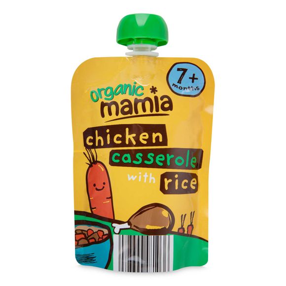 Mamia Organic Chicken Casserole With Rice 130g