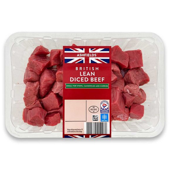 Ashfields British Diced Beef 700g