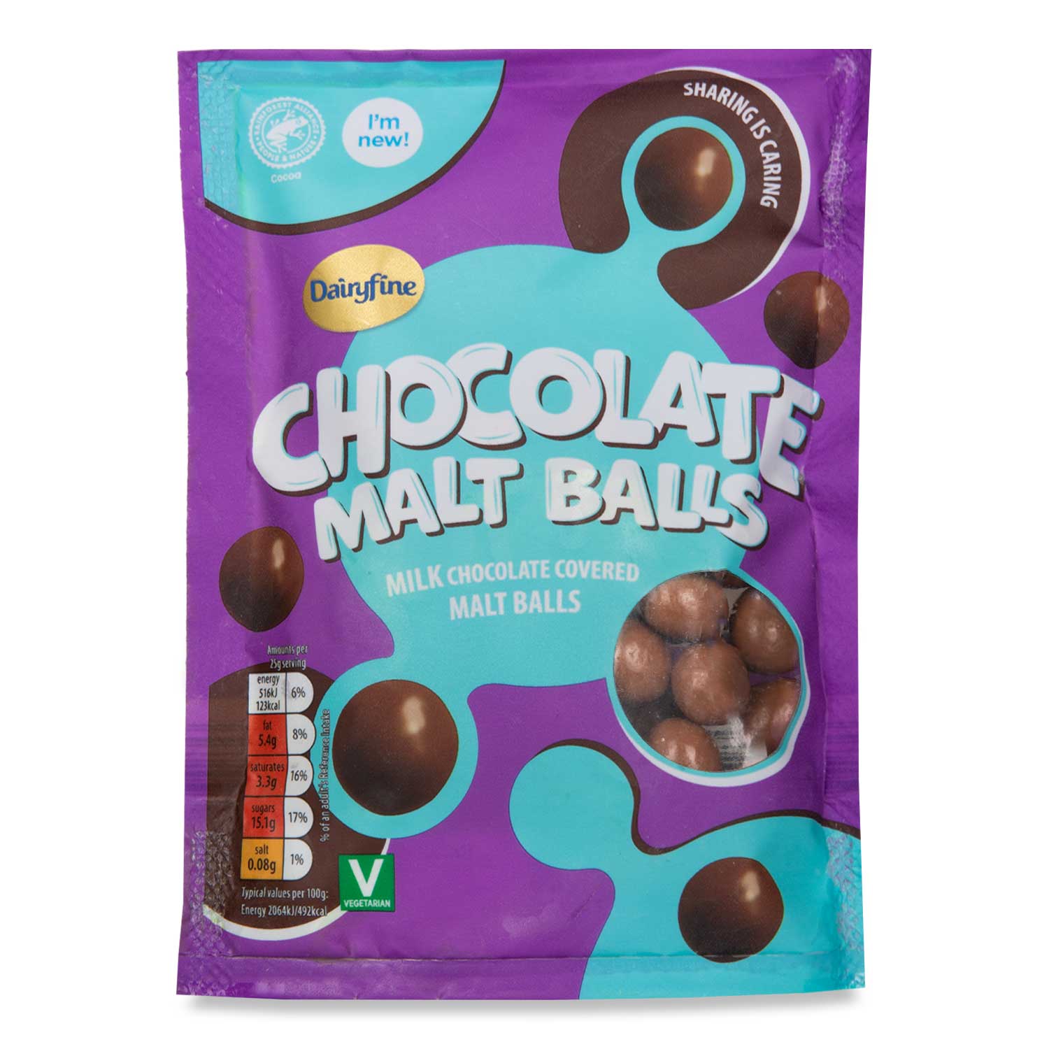 Dairyfine Chocolate Malt Balls 102g