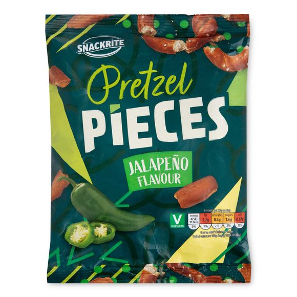 Snackrite Jalapeño Flavour Pretzel Pieces 125g