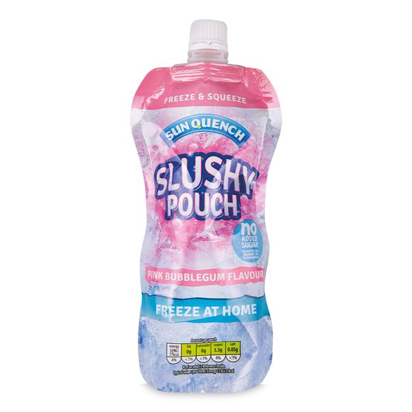 Sun Quench Pink Bubblegum Flavour Slushy Pouch 250ml