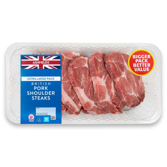 Ashfields British Pork Shoulder Steaks 1kg