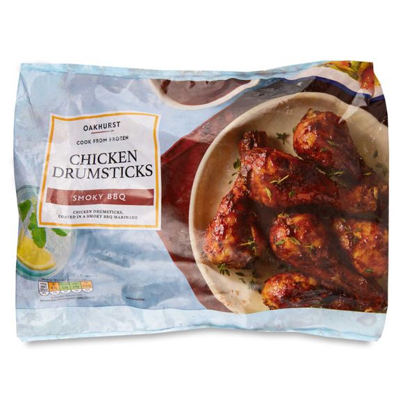 Oakhurst Cook From Frozen Chicken Drumsticks Smoky BBQ 700g