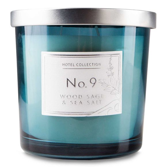 Hotel Collection No.9 Wood, Sage & Sea Salt Fragranced Candle 335g