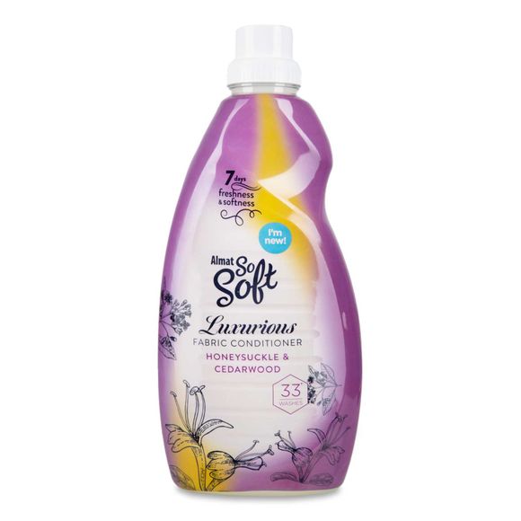 Almat So Soft Luxurious Honeysuckle & Cedarwood Fabric Conditioner 1.16l/33 Washes