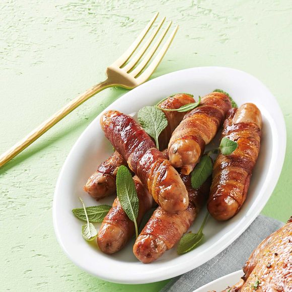 Specially Selected Chipolatas Wrapped In Bacon 247g/6 Pack