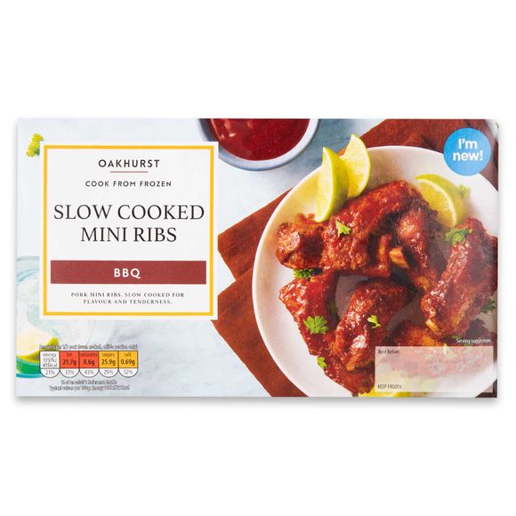 Oakhurst Slow Cooked Mini BBQ Ribs 580g