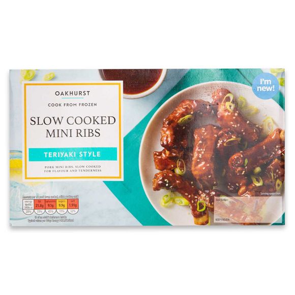 Oakhurst Teriyaki Style Slow Cooked Mini Ribs 580g