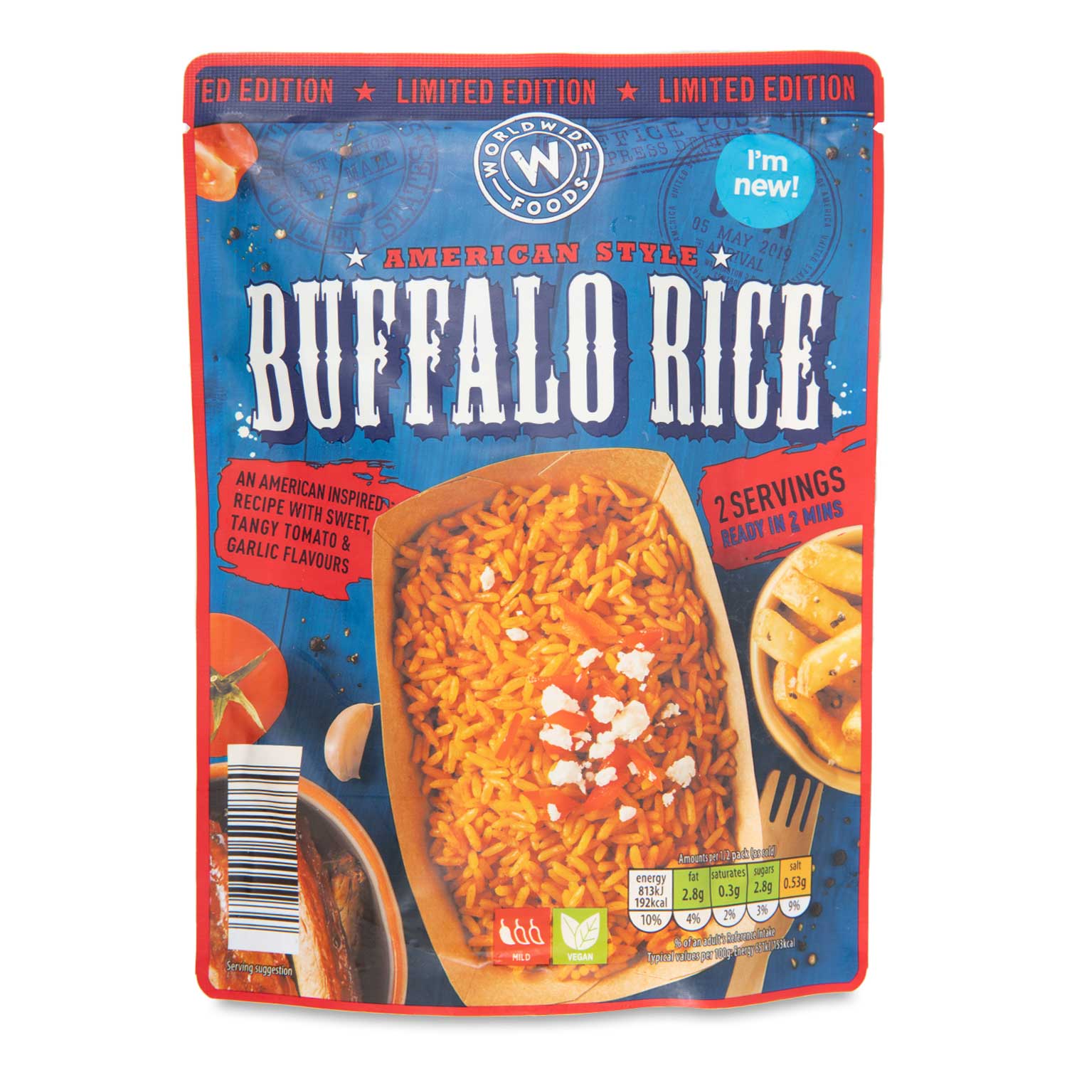 Worldwide Foods American Style Buffalo Rice 250g