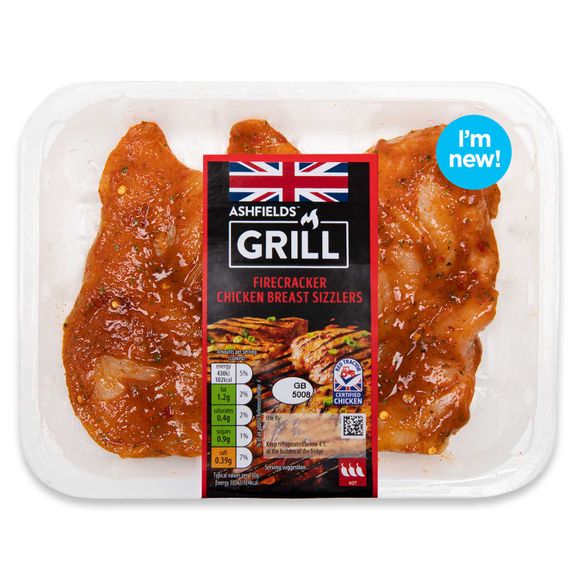 Ashfields Grill Firecracker Chicken Breast Sizzlers 350g