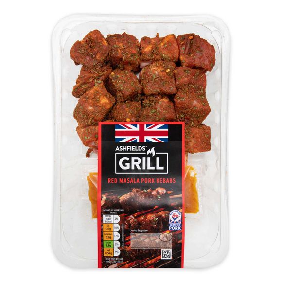 Ashfields Grill Red Masala Pork Kebabs 390g