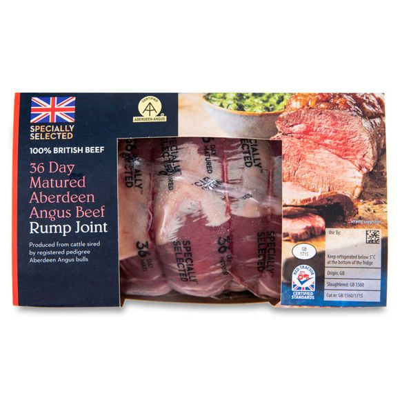 Specially Selected 36 Day Matured Aberdeen Angus Beef Rump Joint 750g