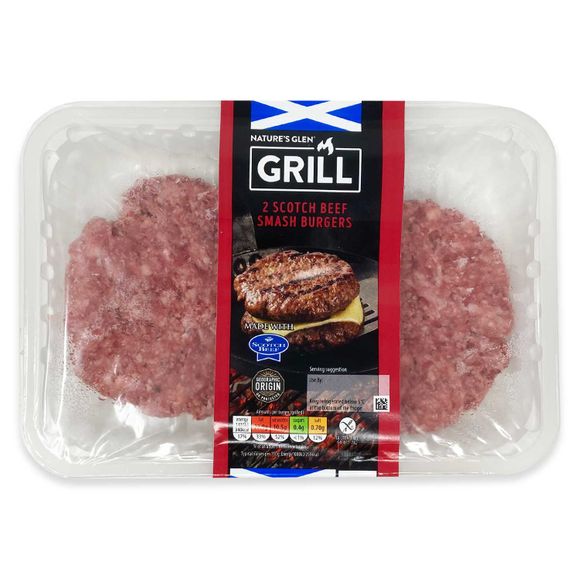 Nature's Glen Scotch Beef Smash Burgers 300g/2 Pack