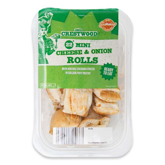 Crestwood Mini Cheese & Onion Rolls 220g/22 Pack