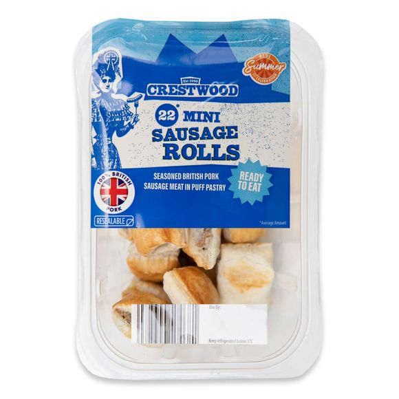 Crestwood Mini Sausage Rolls 220g/22 Pack