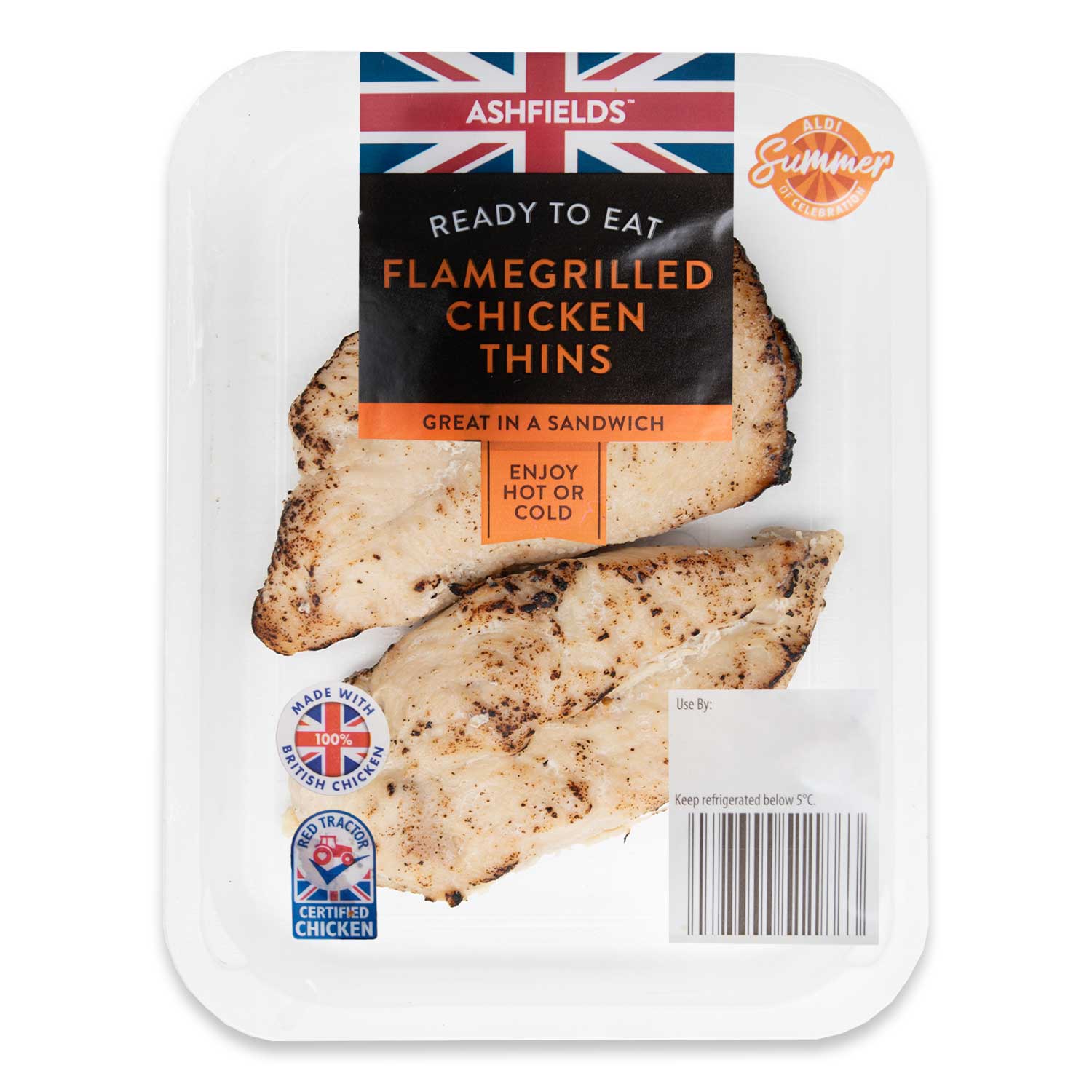 Ashfields Flamegrilled Chicken Thins 180g