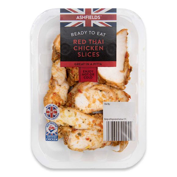 Ashfields Red Thai Chicken Slices 180g