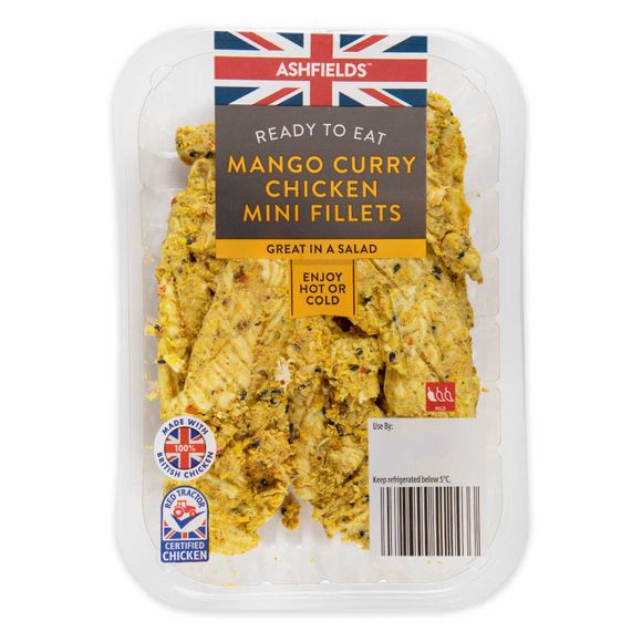 Ashfields Ready To Eat Mango Curry Chicken Mini Fillets 170g