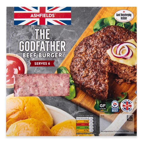 Ashfields The Godfather Beef Burger 800g