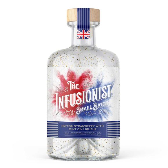 The Infusionist British Strawberry With Mint Gin Liqueur 70cl