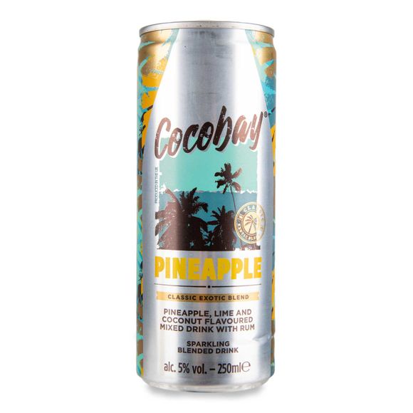 Cocobay Pineapple, Lime & Coconut Flavoured Mixed Drink With Rum 250ml