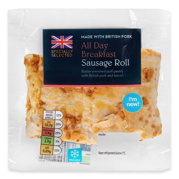 Specially Selected All Day Breakfast Sausage Roll 94g