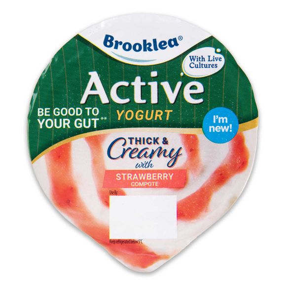 Brooklea Active Thick & Creamy Strawberry Yogurt 150g