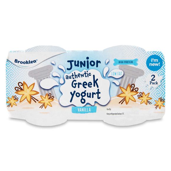 Brooklea Junior Authentic Greek Yogurt 2% Fat 2x100g