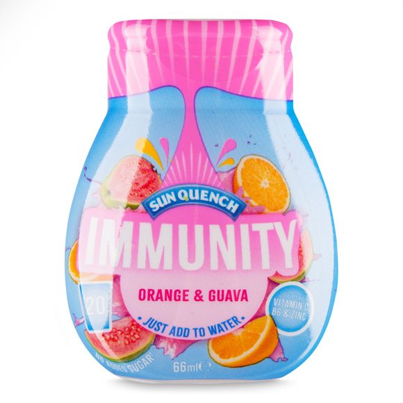 Sun Quench Immunity Orange & Guava Flavoured Squash Drink 66ml