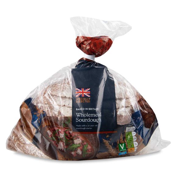 Specially Selected Medium Sliced Wholemeal Sourdough Bread 500g