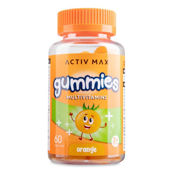 Activ Max Children's Multivitamin Gummies One A-day Orange Flavour 60 Pack