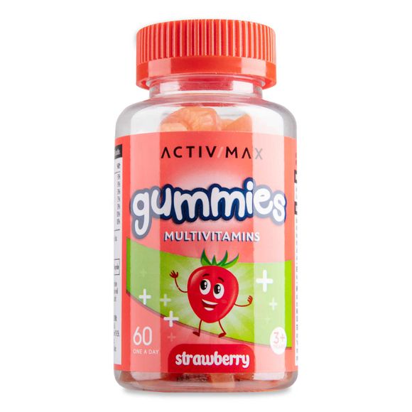 Activ Max Children's Multivitamins Gummies One A-day Strawberry Flavour 60 Pack